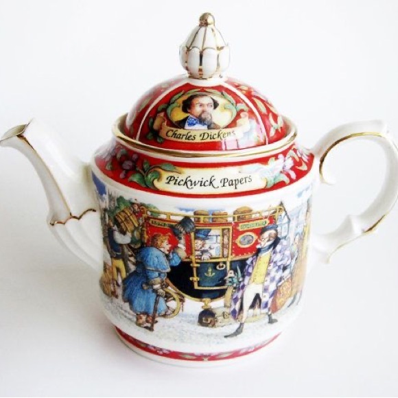 james sadler Other - Vintage James Sadler Pickwick Papers Charles Dickens teapot